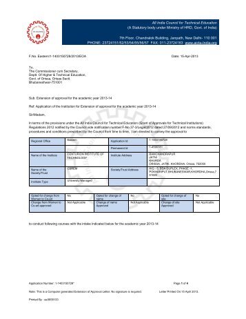 AICTE Approval -CIT - 2013 - 2014.pdf - Cutm.ac.in