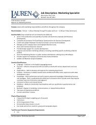 Marketing specialist job posting description application – muvuguhet