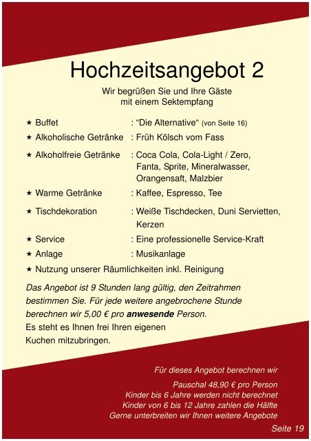 ab 20 Personen - Partyservice Rodeo