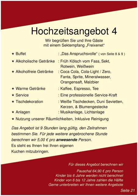 ab 20 Personen - Partyservice Rodeo