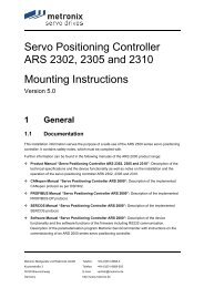 Mounting Instructions - Metronix