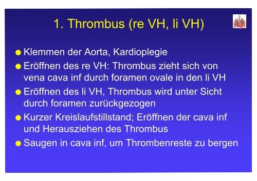 Pulmonale Thrombendarteriektomie