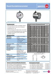 Kontaktmanometer (pdf, 71.5 KB) - Spectron