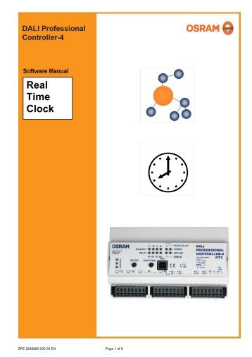 Software Manual DALI Pro. RTC - Osram