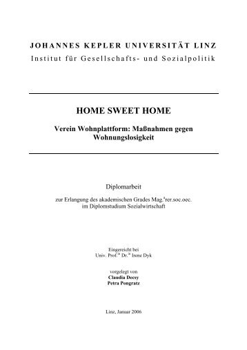 HOME SWEET HOME - Wohnplattform Oberösterreich
