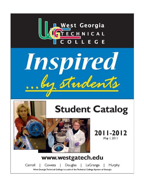 Student Catalog 2011 2012 West Georgia Technical College