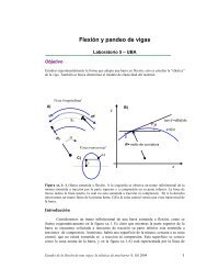 Flexión y pandeo de vigas - Departamento de FÃsica - Fac. de ...