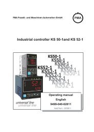 Operating manual KS 50-1 - Pma-xtra.de
