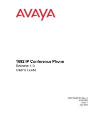 Avaya 1692 IP Conference Phone User's Guide