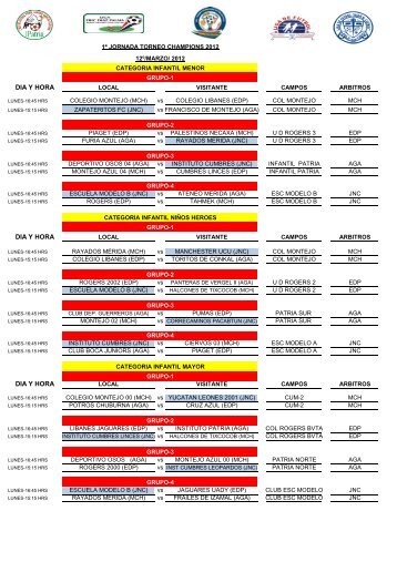 Rol Jornada 1 - Escuela Modelo