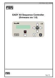 EASY X4 Sequence Controller (firmware rev 1.6) - Fini compressors