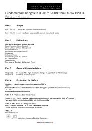 17th Edition Changes parts 1-4 - DJT Electrical Engineering ...