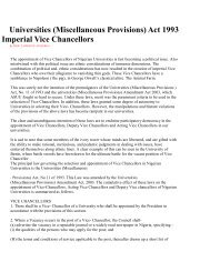 Universities (Miscellaneous Provisions) Act 1993 And Imperial Vice ...