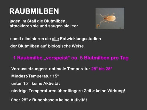 Raubmilben - Dr. Heinz Strahl