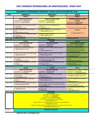 xxiii congreso internacional de anestesiología - Sociedad de ...