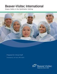 Sharps Safety in the Ophthalmic Setting CE Booklet - Beaver-Visitec ...