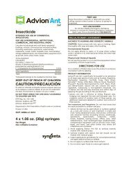 Advion Ant Gel Label - Wil-Kil Pest Control