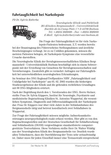 Fahrtauglichkeit bei Narkolepsie_1 - Deutsche Narkolepsie ...