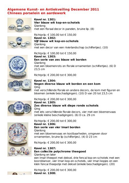 Download Chinees porselein en aardewerk catalogus (PDF)