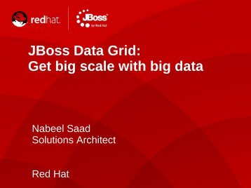 JBoss Data Grid: Get big scale with big data - Servodata