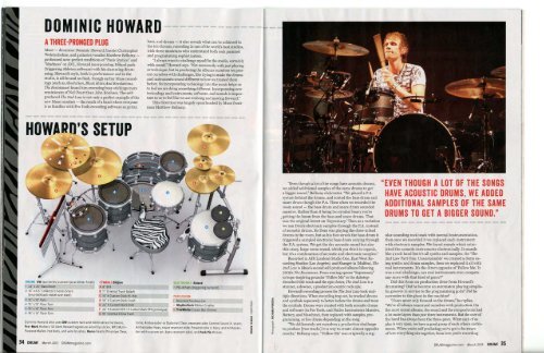 Drum! Magazine Cover Feature - Muse March 2013 Issue
