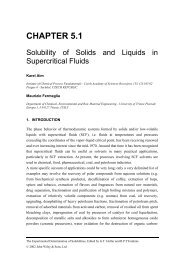 Solubility of Solids and Liquids in Supercritical Fluids - Mose