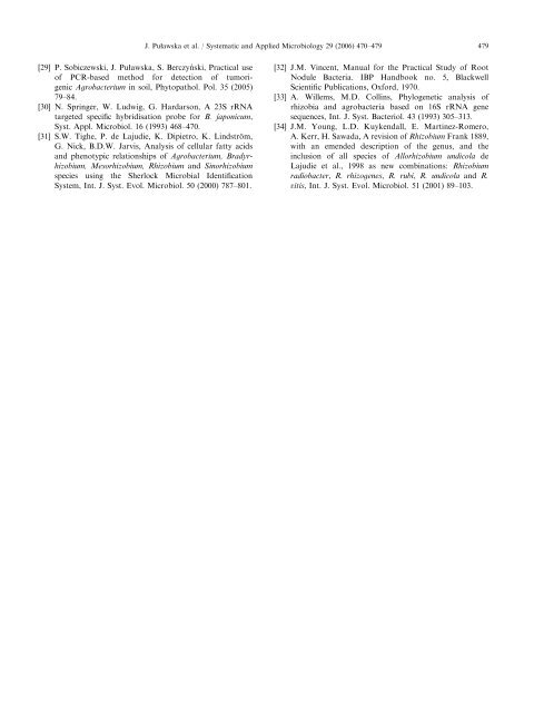 Rapid and specific identification of four Agrobacterium ... - Cost 873