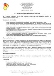 4.3 BEHAVIOUR MANAGEMENT POLICY - Autism Bedfordshire