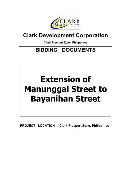 Extension of Manunggal Street to Bayanihan Street - Clark.com.ph