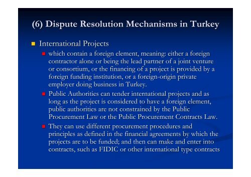 FIDIC Applications & Dispute Resolution in Turkey