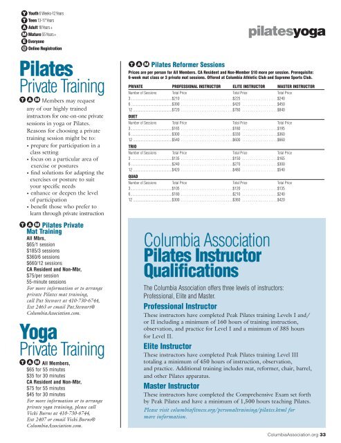 CA activity guide - Columbia Association