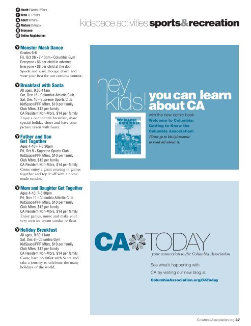 CA activity guide - Columbia Association