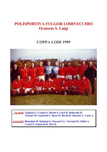 07-COPPA LODI 1999 - Fulgor Lodivecchio