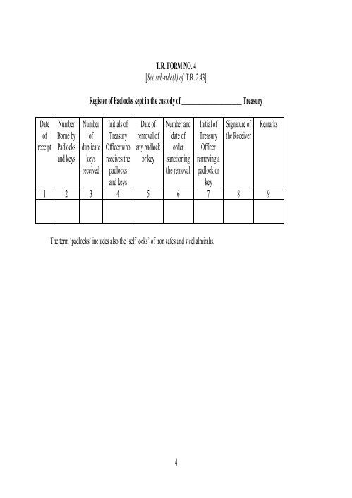 Tri R Forms T. R. FORM