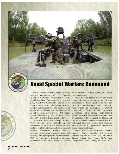 USSOCOM Fact Book - United States Special Operations Command