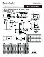 American Standard Specification 2 Ton Vertical ... - Nature Air Corp