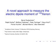 A novel approach to measure the electric dipole moment of Xenon