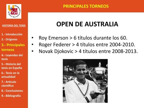 Tema 1. Historia del tenis 2013 - Miguel Crespo