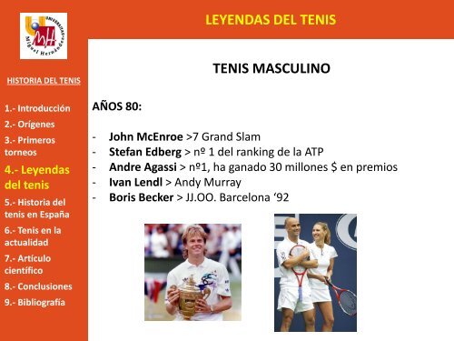 Tema 1. Historia del tenis 2013 - Miguel Crespo