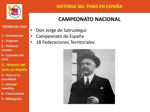 Tema 1. Historia del tenis 2013 - Miguel Crespo