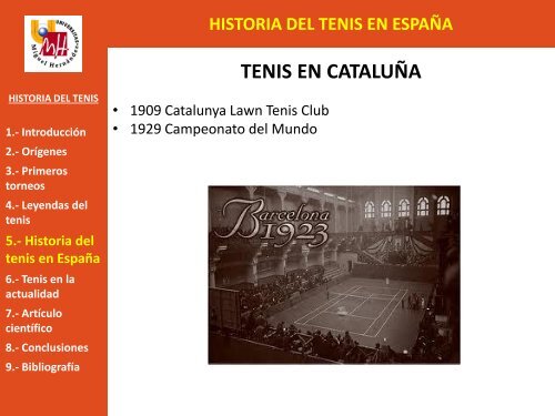 Tema 1. Historia del tenis 2013 - Miguel Crespo