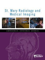 Radiology Services - St. Mary Medical Center