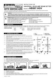 universal headlamp beam setter hbs97.hgv