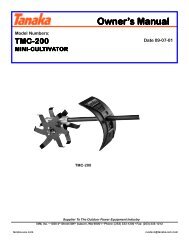 Parts List (PDF) - Tanaka