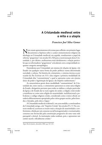 A Cristandade medieval entre o mito ea utopia Francisco ... - IFCS