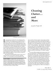 Cleaning Clutter… and More - C.G. Jung Society of Atlanta