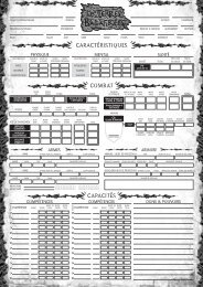 feuille de personnage - Hexagonal