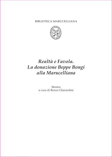 Guida alla mostra - Biblioteca Marucelliana