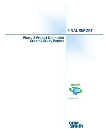 NBWRA Phase 2 Project Definition Scoping Study - North Bay Water ...