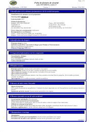 Fiche de Sécurité (FDS) - zepindustries.eu